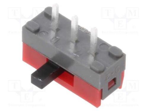 Interruptor Deslizante, Pos: 2, SPDT, 0,1A/30VDC,