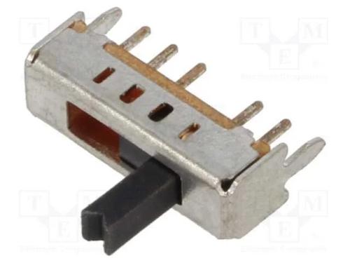 Interruptor Deslizante, Pos: 4, SP4T, 0,3A/30VDC,