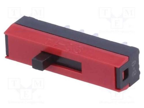 Interruptor Deslizante, Pos: 3, SP3T, 0,1A/30VDC,