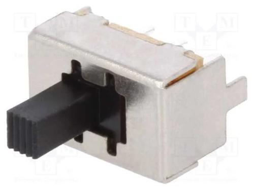 Interruptor Deslizante, Pos: 2, DPDT, 0,5A/50VDC,