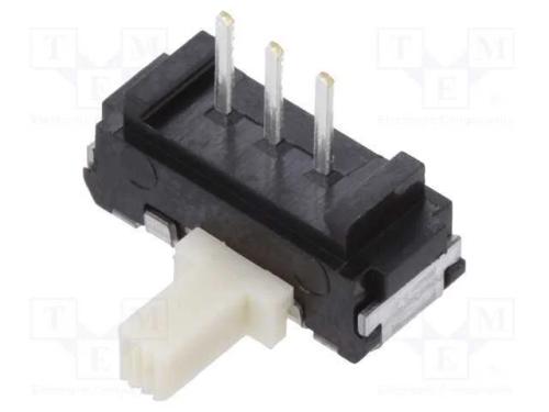 Interruptor Deslizante, Pos: 2, SPDT, 0,1A/12VDC,