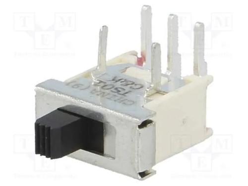 Interruptor Deslizante, Pos: 2, SPDT, 0,4A/20VDC,