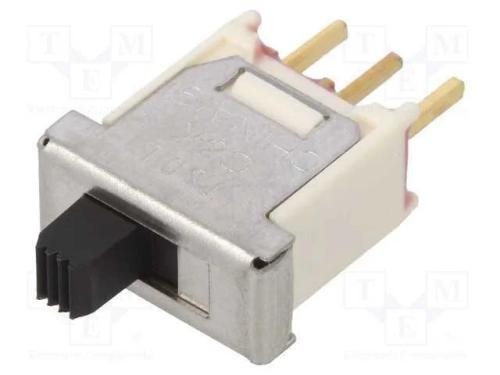 Interruptor Deslizante, Pos: 2, SP3T, 0,4A/20VDC,