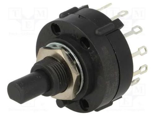Interruptor: Giratório, Pos: 3, 2,5a/125vac, 0,35a/125vdc, a