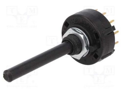 Interruptor: Giratório, Pos: 6, 0,15a/250vdc, 30, -30÷85c, 999mo