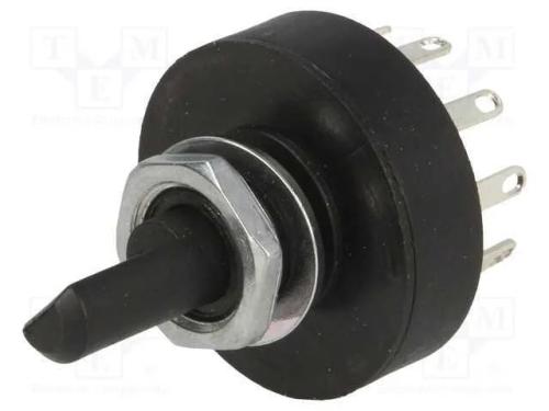 Interruptor: Giratório, Pos: 5, 1a/250vac, 36, -20÷70c, L: 19,2mm