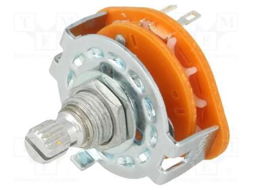 Interruptor: Giratório, Pos: 3, 0,3a/125vac, 30, -20÷70c, L: 15mm