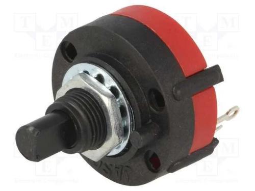 Interruptor: Giratório, Pos: 5, 0,3a/125vac, 30, -20÷70c, L: 15mm