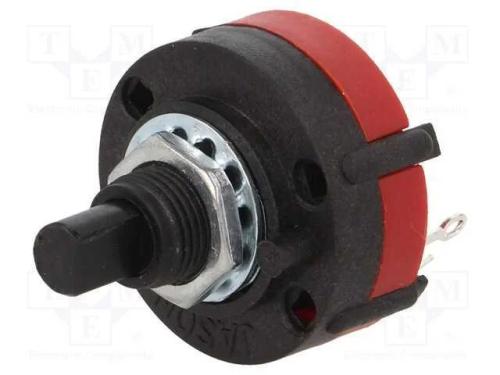 Interruptor: Giratório, Pos: 8, 0,3a/125vac, 30, -20÷70c, L: 15mm