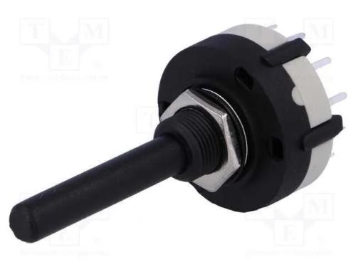 Interruptor: Giratório, Pos: 12, 0,3a/125vac, 1a/30vdc, 30, L: 30mm