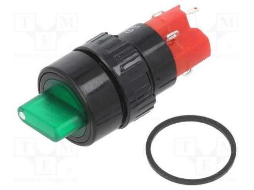 Interruptor: Giratório, Pos: 2, Spst-No + Spst-Nc, 3a/220vac, 50mo
