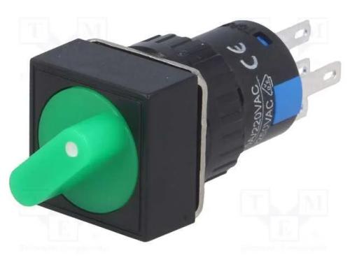 Interruptor: Giratório, Pos: 2, Spdt, 3a/220vac, 2a/24vdc, -20÷55c