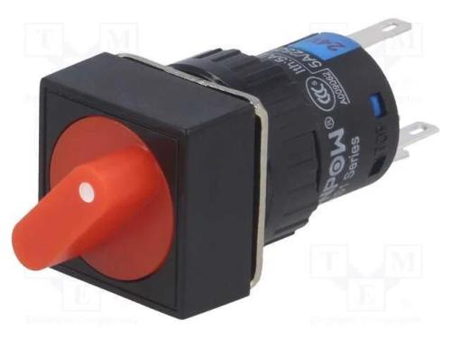 Interruptor: Giratório, Pos: 2, Spdt, 3a/220vac, 2a/24vdc, -20÷55c