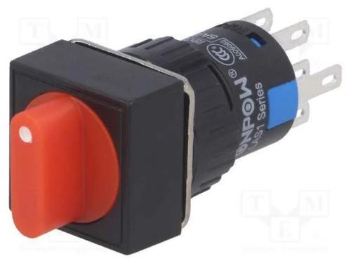 Interruptor: giratório, Pos: 3, 3A/220VAC, 2A/24V.