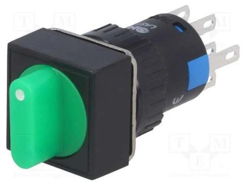 Interruptor: giratório, Pos: 3, 3A/220VAC, 2A/24V.