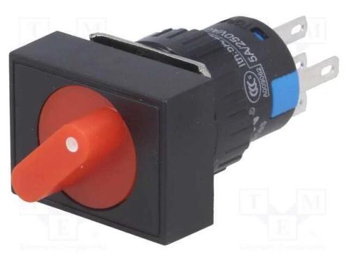 Interruptor: giratório, Pos: 2, SPDT, 3A/220VAC, .