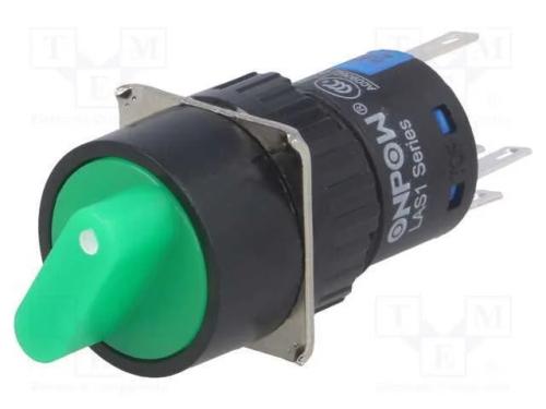 Interruptor: giratório, Pos: 2, SPDT, 3A/220VAC, .