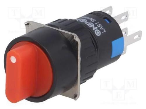 Interruptor: giratório, Pos: 3, 3A/220VAC, 2A/24V.