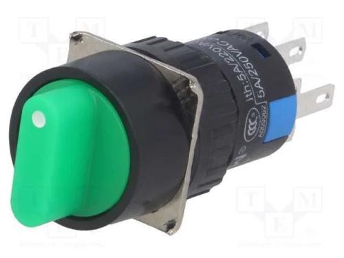 Interruptor: giratório, Pos: 3, 3A/220VAC, 2A/24V.
