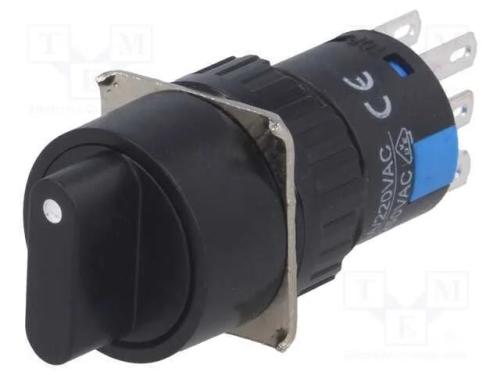 Interruptor: giratório, Pos: 3, 3A/220VAC, 2A/24V.