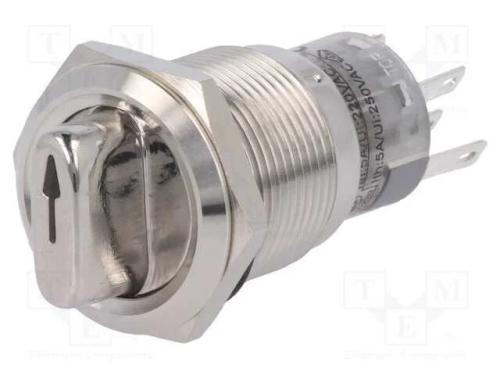 Interruptor: giratório, Pos: 2, SPDT, 0,5A/220VAC.