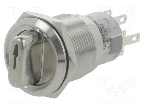 Interruptor: giratório, Pos: 3, DP4T, 0,5A/220VAC.