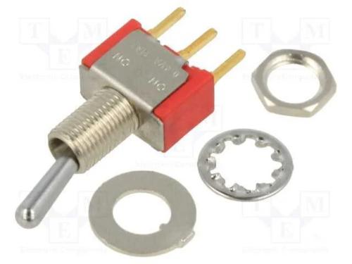 Interruptor: de alavanca, Pos: 2, SPDT, ON-ON, 0,.