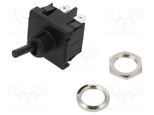 Interruptor: de alavanca, Pos: 2, DPDT, ON-ON, 6A.