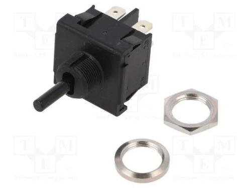 Interruptor: de alavanca, Pos: 3, DPDT, ON-OFF-ON.