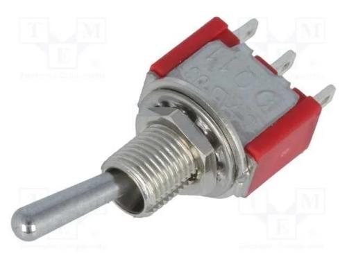 Interruptor: de alavanca, Pos: 2, SPDT, ON-(ON), .