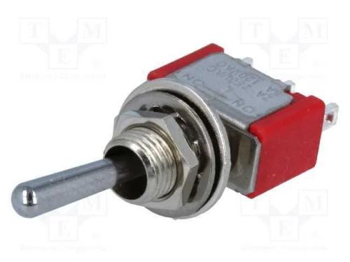 Interruptor: de alavanca, Pos: 3, SP3T, ON-OFF-ON.