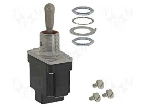 Interruptor: de alavanca, Pos: 2, SPDT, ON-(ON), .