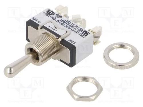 Interruptor: de alavanca, Pos: 3, SP3T, ON-OFF-(O.