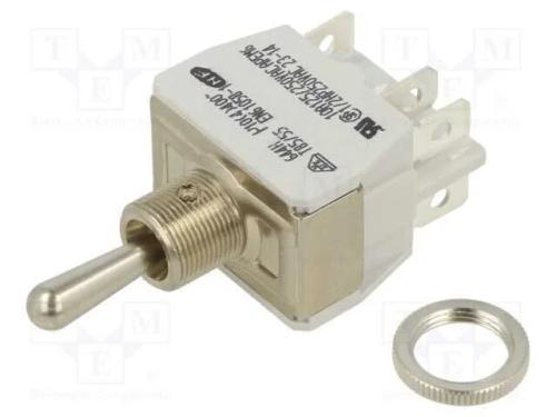 Interruptor: de alavanca, Pos: 3, ON-ON-ON, 12A/2.