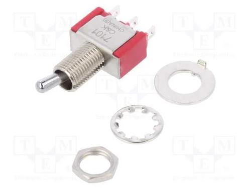 Interruptor: de alavanca, Pos: 2, SPDT, ON-ON, 5A.