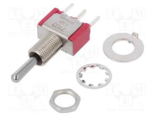 Interruptor: de alavanca, Pos: 3, SP3T, ON-OFF-ON.