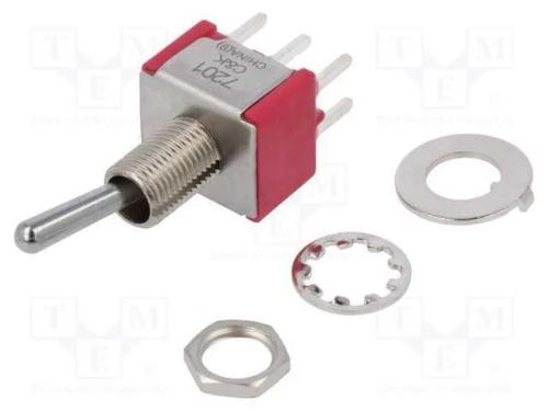 Interruptor: de alavanca, Pos: 2, DPDT, ON-ON, 5A.