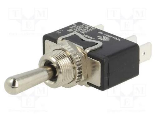 Interruptor: de alavanca, Pos: 3, SP3T, (ON)-OFF-.