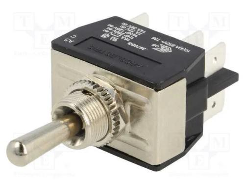 Interruptor: de alavanca, Pos: 3, DP3T, ON-OFF-ON.