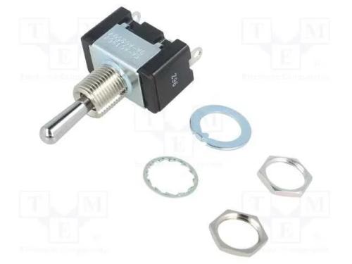 Interruptor: de alavanca, Pos: 3, SP3T, ON-OFF-ON.