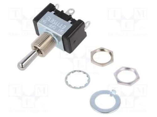 Interruptor: de alavanca, Pos: 3, SP3T, ON-OFF-ON.