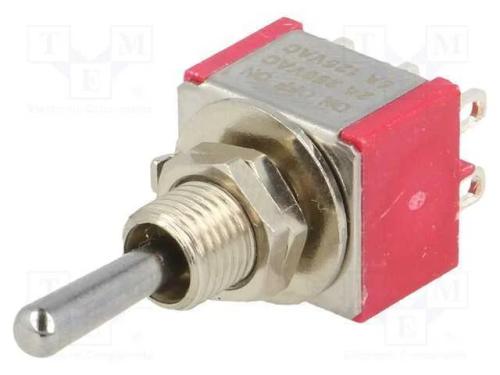 Interruptor: de alavanca, Pos: 3, DP3T, ON-OFF-ON.