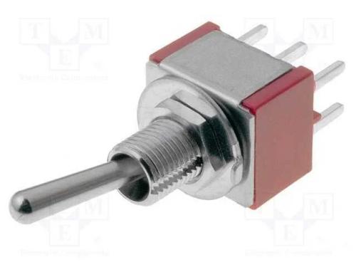 Interruptor: de alavanca, Pos: 3, DP3T, ON-OFF-(O.
