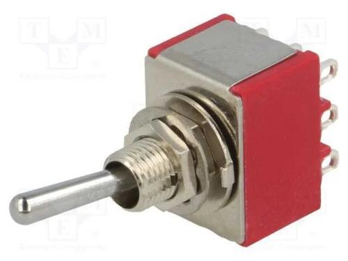 Interruptor: de alavanca, Pos: 2, 3PDT, ON-ON, 5A.