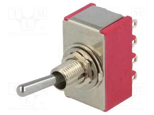 Interruptor: de alavanca, Pos: 2, 4PDT, ON-ON, 5A.