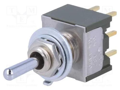 Interruptor: de alavanca, Pos: 3, DP3T, (ON)-OFF-.