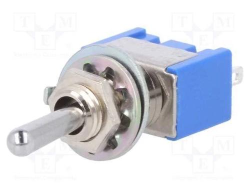 Interruptor: de alavanca, Pos: 2, SPDT, ON-(ON), .