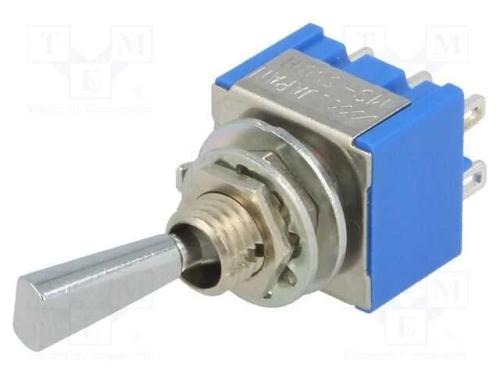 Interruptor: de alavanca, Pos: 3, DP3T, ON-OFF-ON.