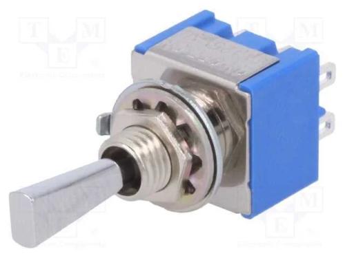 Interruptor: de alavanca, Pos: 3, DP3T, (ON)-OFF-.
