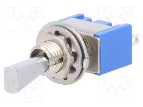 Interruptor: de alavanca, Pos: 2, SPST, ON-OFF, 6.